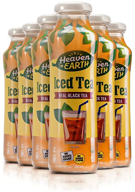 HEAVEN&EARTH Heaven & Earth Organic Iced Tea, 11.2oz (6 Pack) | India ...