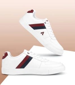 Aqualite VEGAS-15 White/Maroon Men Casual Shoes Sneakers For Men - Buy ...
