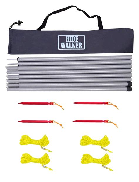 Buy Hidewalker 2 x 2M Tent Tarp Poles Set Folding Adjustable Dual Size ...