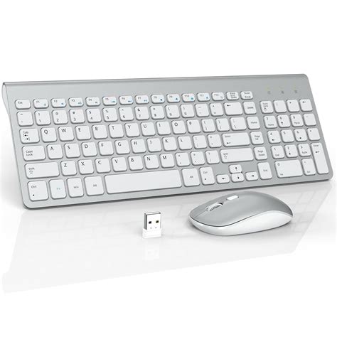 Amazon.in: Buy Wireless Keyboard Mouse Combo, WisFox 2.4GHz Slim Full ...