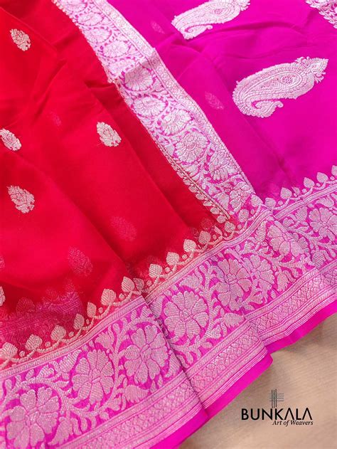 Banarasi Handloom Pure Chiffon Sarees Online Shopping - Women's Wear ...