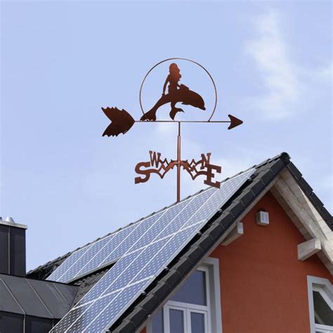 Buy Retro Frame Weathervane Stainless Steel Weather Vane with Mounting ...
