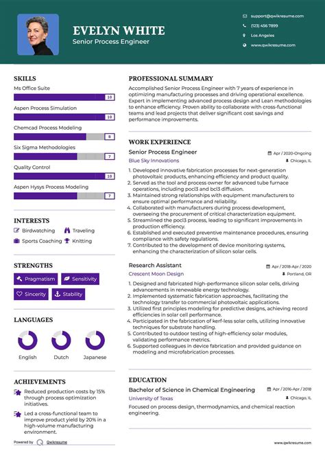 10+ Process Engineer Resume Samples & Templates for 2025