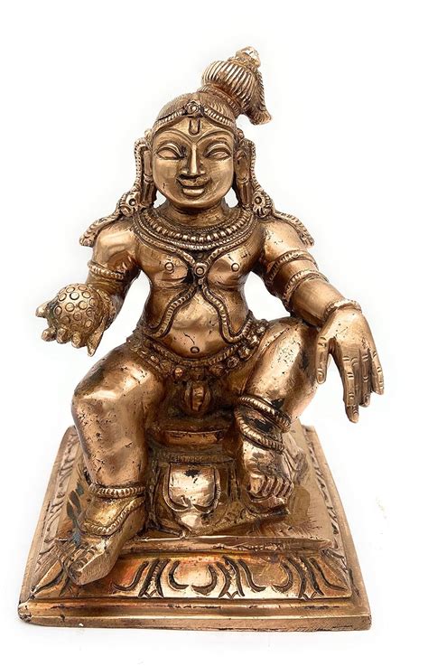 Buy South Indian Arts Bronze Panchaloha Bal Gopal Krishna Idols Krishan ...