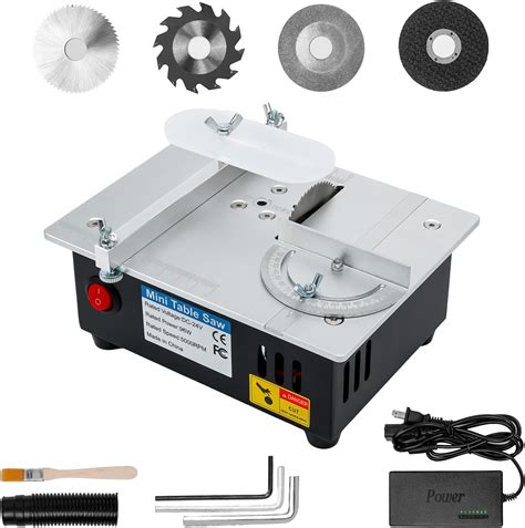 QingYJ Electric Mini Table Saw, 4 Optional Saw Blades, 12 India | Ubuy