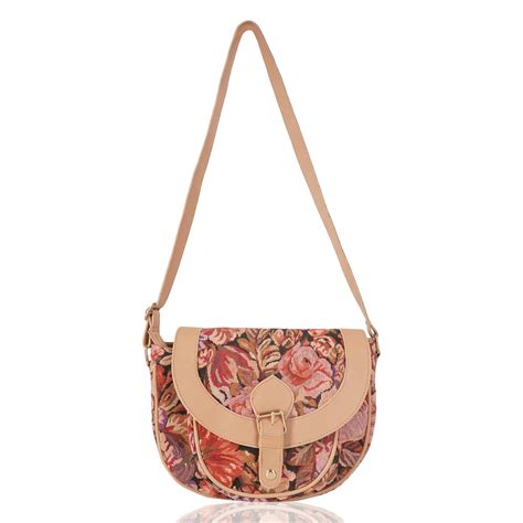 Buy SENTINEL Floral Printed U shape Sling Bag For Girls & Women at ...