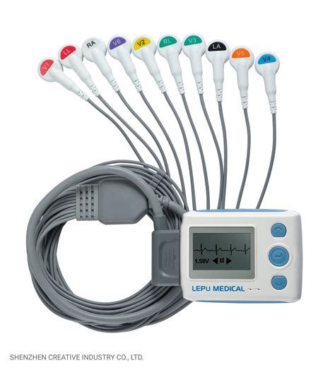 Lepu Th12 24 Hour Heart Monitor EKG Portable Electrodes ECG Machine Price 12 Lead Recording 12 ...