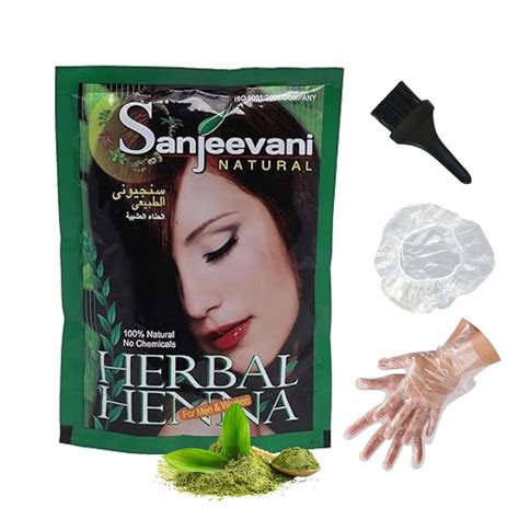 Buy Sanjeevani Natural Herbal Henna Powder - 100% Pure Organic Henna ...