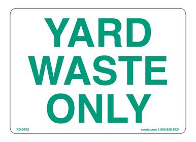 Image result for Yard Waste Only