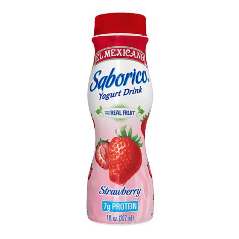 El Mexicano® Saborico® Strawberry yogurt drink 7 fl. oz. bottle ...