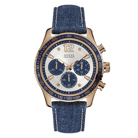 Buy Guess Mens Blue Chronograph Watch - W0970G3 (M) Online