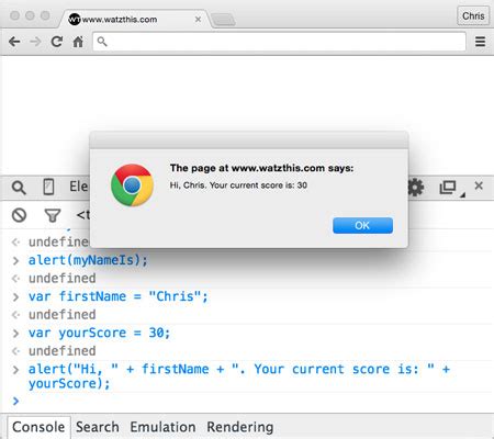 User Input in JavaScript 的图像结果