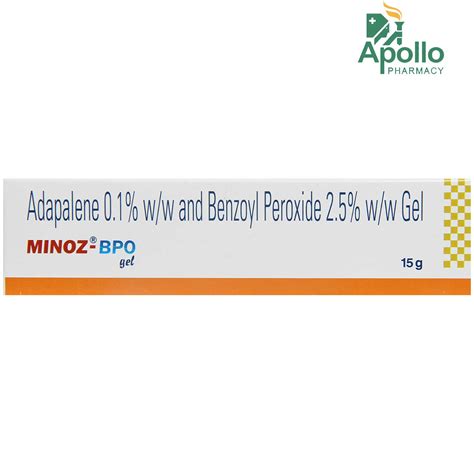 Minoz-BPO Gel 15 gm Price, Uses, Side Effects, Composition - Apollo ...