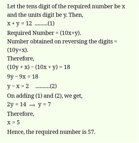 The sum of the digits of a 2 - digit number is 1/7 of the number . The ...