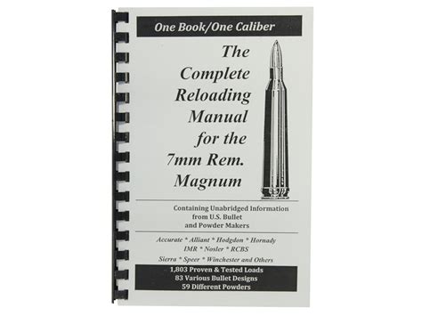 Image result for 7Mm Remington Magnum Reloading Data