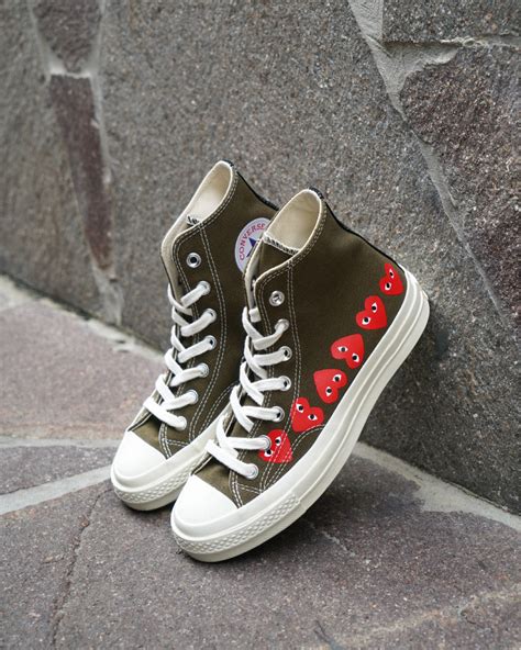 Converse comme on sale des garçons green