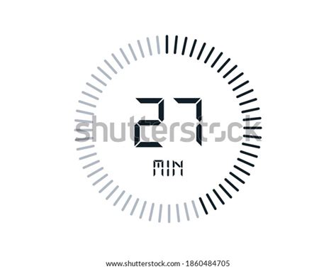 27 Minutes Timers Clocks Timer 27 Stock Vector (Royalty Free ...