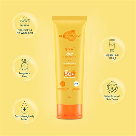 Glow+ Dewy Sunscreen 125g – Aqualogica