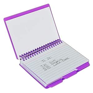 C-Line Spiral Bound Index Card Notebook with Tabs, Includes 60 Ruled 3 ...