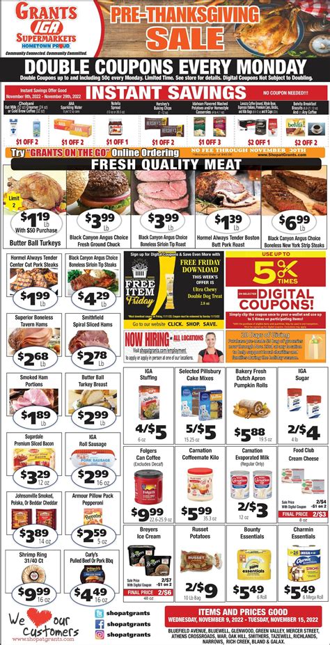 Grant's Supermarket Ad Circular - 11/09 - 11/15/2022 | Rabato