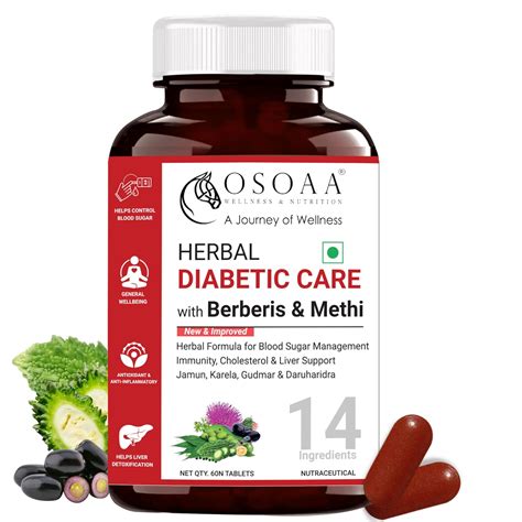 Buy OSOAA Herbal Diabetic Care - 60 Tablets | 14 Herb Extracts with ...