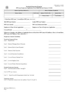 Paycheck Protection Program Forgiveness Form 的图像结果