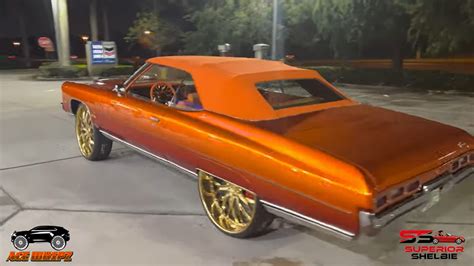 Candy Tangerine '71 Chevy Impala Vert Donk Looks Orange-Legendary on Gold 28s - autoevolution