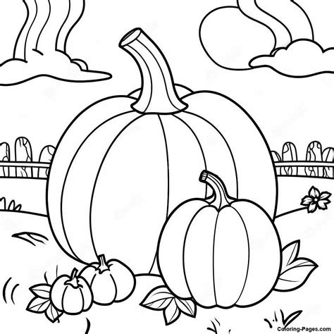 Pumpkin Patch Coloring Page | Coloring-Pages.com