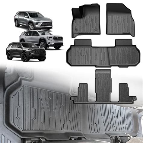 TripleAliners Floor Mats All Weather Compatible with 2024+ GMC Acadia ...