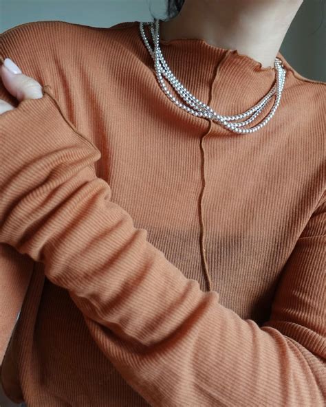 silver925 beads necklace / super long | symon