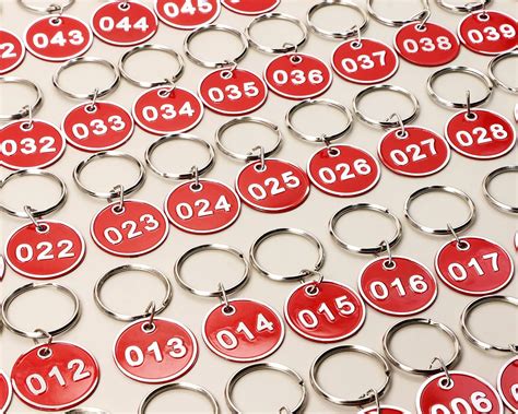 Buy ONLYKXY 1-100 Number Colorful Tough Aluminum Metal Numbered Marking ...