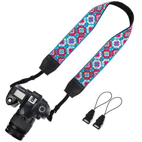 Elvam Universal Men and Women Floral Jacquard Weave Camera Strap Belt ...