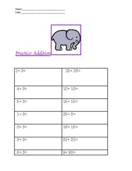 Image result for Robinson Addition Practice Problems