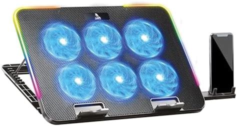 TAG Gamerz Twister 6 Fans RGB Gaming Laptop Cooling Pad with Phone ...