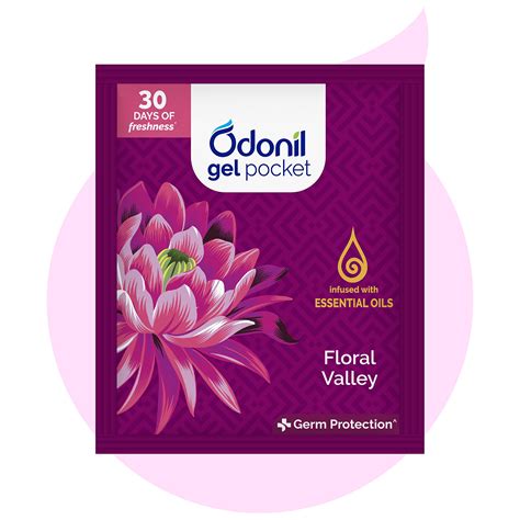 Odonil Gel Pocket - Floral Valley | Infused with Essential Oils | Germ ...