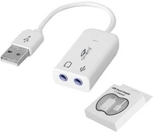 CRETO TB-026 Usb Sound Card 7.1 Channel with Mic for Laptop PC Usb ...