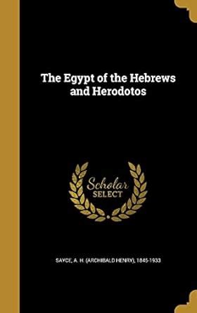 Buy The Egypt of the Hebrews and Herodotos Book Online at Low Prices in ...