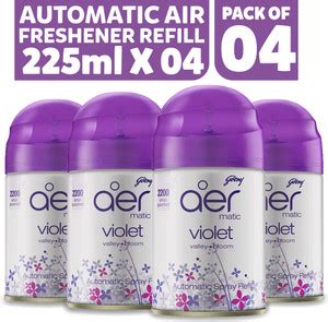 Godrej Aer Violet, Valley, Bloom Car Freshener Automatic Spray Matic ...