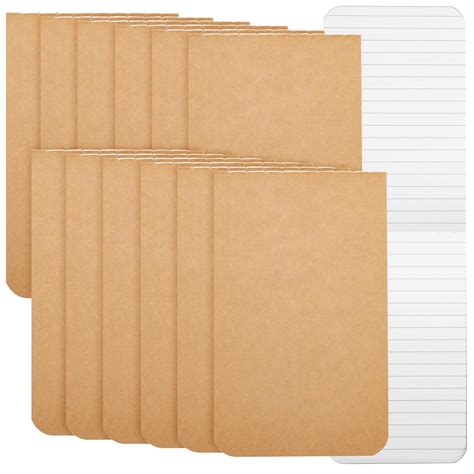 Paper Junkie Mini Blank Kraft Memo Book Field Notebooks (12 Count ...