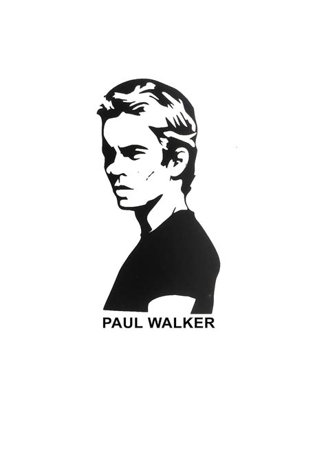 Paul Walker Car Black Matte Sticker : Amazon.in: Car & Motorbike