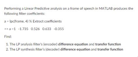 Image result for Linear Prediction Filter Matlab