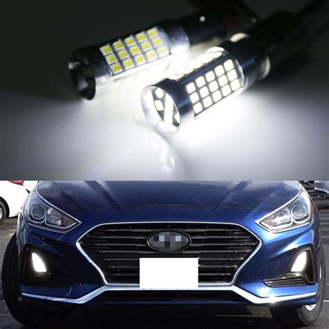 iJDMTOY (2) 6000K Xenon White CAN-bus LED Daytime Running Light DRL ...
