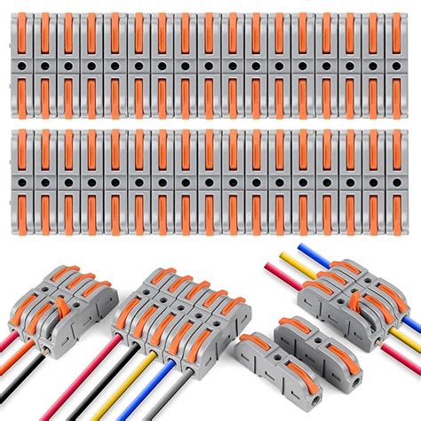 34Pcs Universal Connection Terminals, Circuit Inline Splices Electric ...
