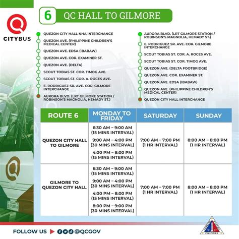 Free QCity Bus Guide: Routes, stops, schedules and route map