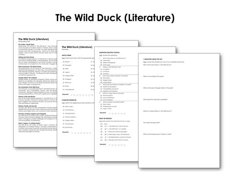 The Wild Duck (Literature) | Made By Teachers