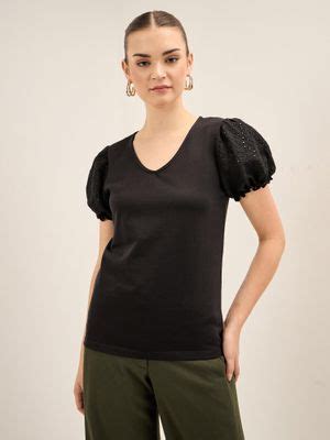 Buy SALT Attire Broderie Schiffli Insert Top (S) Online