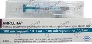 Buy Mircera 100 MCG Solution For Injection (0.3) Online & Save Up to 24 ...