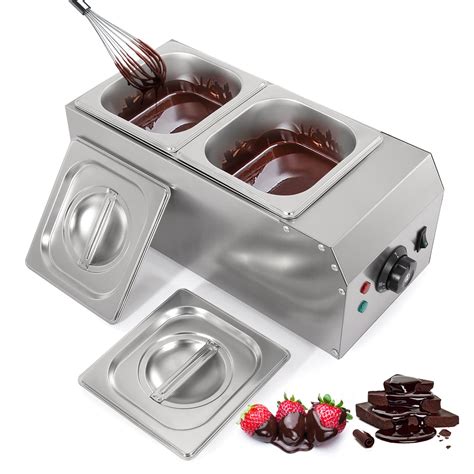Buy 2-Tanks Chocolate Melting Machine Upgraded Chocolate Tempering Pot ...