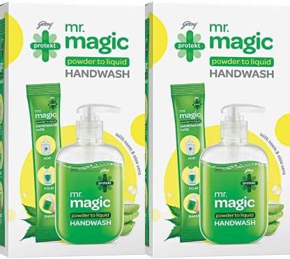 Godrej Protekt Mr. Magic Hand Wash Pump Hand Wash Refill + Dispenser ...