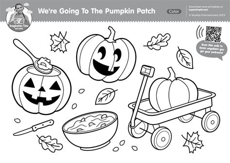 Imagination Time - We're Going To The Pumpkin Patch Coloring Page ...